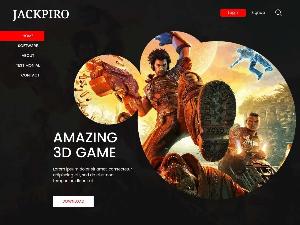 Jackpiro - A 3D Gaming Website Template